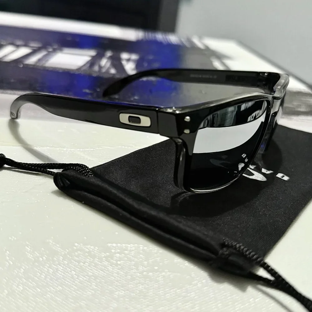 OO9102 Oakley Holbrook Dark Ink Fade Prizm Polarized Sunglasses - Picture 6 of 15